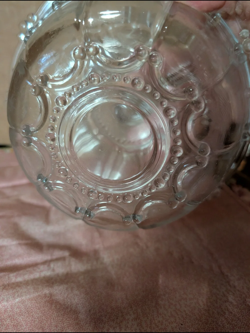 Clear Glass Covered Serving Bowl - Home Kitchen